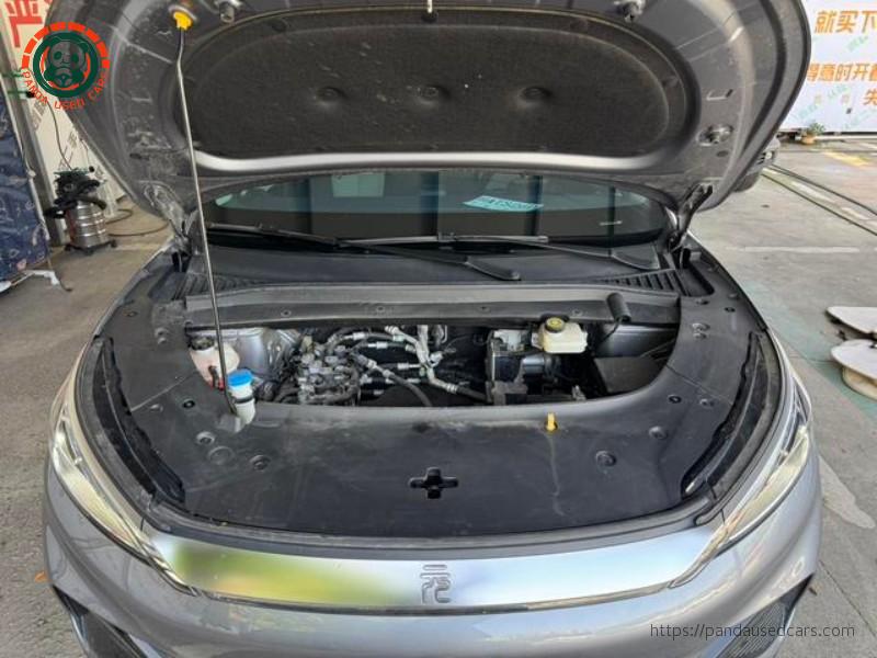 Blue BYD Atto 3 or Yuan Plus rear three-quarter representative used vehicle